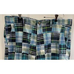 SIEGFRIED VINTAGE Madras‎ Patchwork Plaid Cotton Shorts Mens Size 40 Golf Preppy